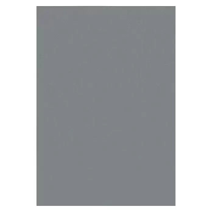 Kurzflorteppich Sky - Grau, 290 x 200 cm, 100 % Polyester - Graue, dezent strukturierte Oberfläche, ideal für Hintergründe oder Materialmuster.