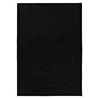 Hochflorteppich Pouffy (Schwarz, 110 x 60 cm, 100 % Polyester)