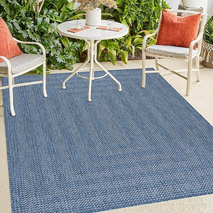 Outdoor-Teppich Zagora IV (Blau, 170 x 120 cm, 100 % Polypropylen) | BAUHAUS