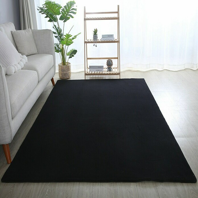 Kurzflorteppich Sky (Schwarz, 170 x 120 cm, 100 % Polyester) | BAUHAUS