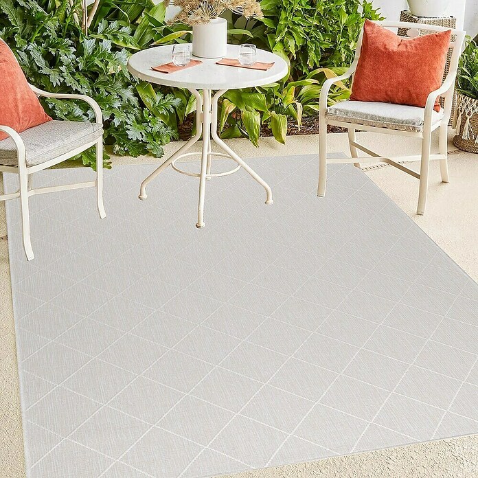 Outdoor-Teppich Zagora II (Grau, 340 x 240 cm, 100 % Polypropylen) | BAUHAUS