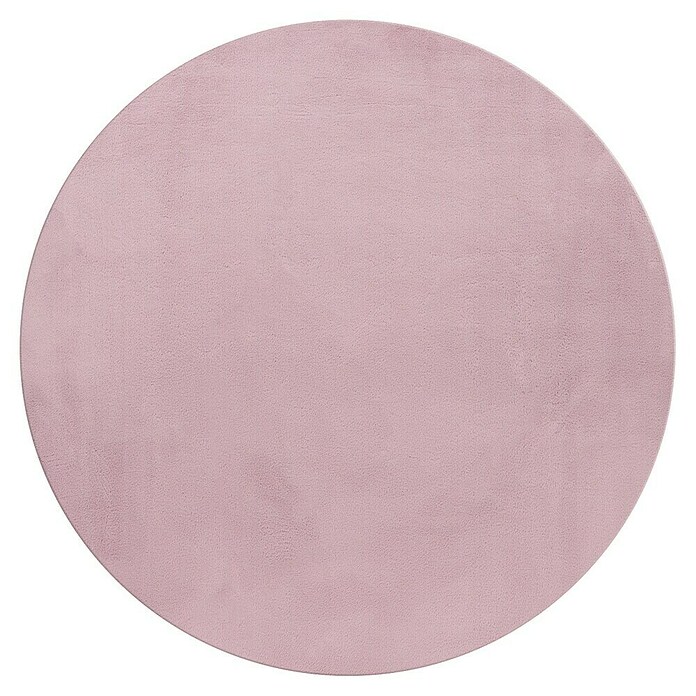 Hochflorteppich Pouffy (Rosa, Durchmesser: 120 cm, 100 % Polyester) | BAUHAUS