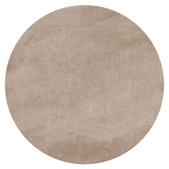 Kurzflorteppich Sky (Beige, Durchmesser: 160 cm, 100 % Polyester) | BAUHAUS