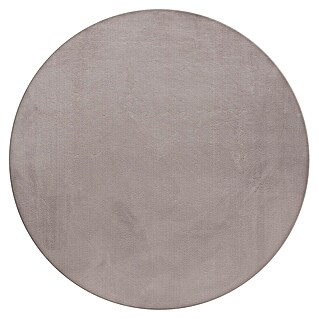 Hochflorteppich Pouffy (Beige, Durchmesser: 120 cm, 100 % Polyester)