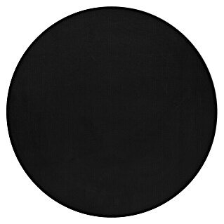 Hochflorteppich Pouffy (Schwarz, Durchmesser: 200 cm, 100 % Polyester)