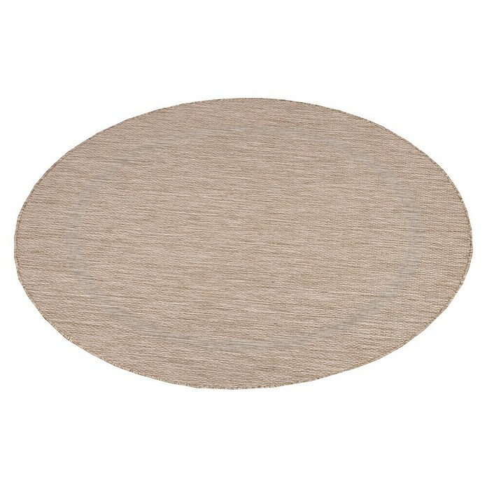 Outdoor-Teppich Relax (Beige, Durchmesser: 120 cm, 100 % Polypropylen) | BAUHAUS