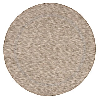 Outdoor-Teppich Relax (Beige, Durchmesser: 120 cm, 100 % Polypropylen)