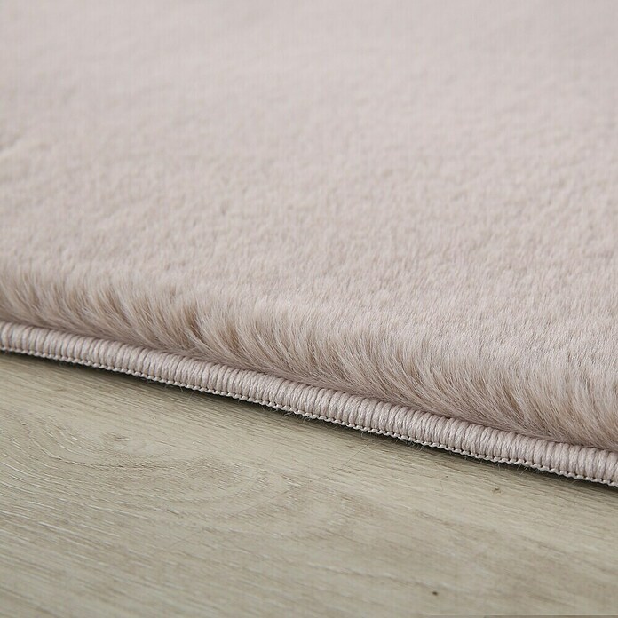 Hochflorteppich Pouffy (Beige, Durchmesser: 200 cm, 100 % Polyester) | BAUHAUS