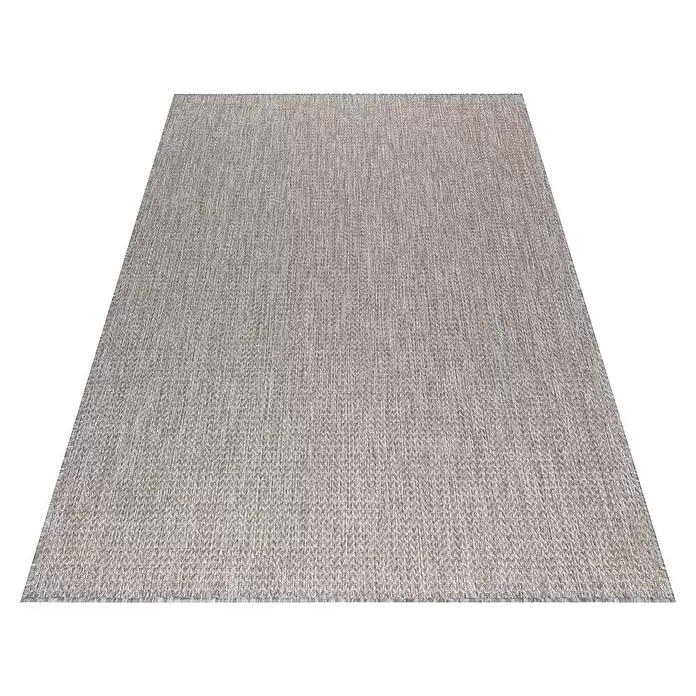 Outdoor-Teppich Zagora I - Beige, 170 x 120 cm, 100 % Polypropylen - Rechteckiger, hellbeiger Webteppich mit strukturierter Oberfläche.