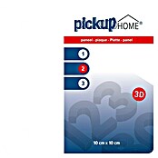 Pickup 3D Home Cartel (L x An: 10 x 10 cm, Blanco)
