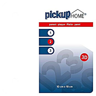 Pickup 3D Home Pločica s oznakom (D x Š: 10 x 10 cm, Bijele boje)