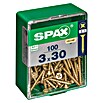 Spax Universalschraube (3 x 30 mm, Vollgewinde, 100 Stk.)