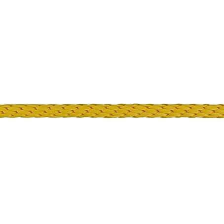 Stabilit PP-Seil Meterware (Durchmesser: 6 mm, Polypropylen, Gelb, 24-fach spiralgeflochten)