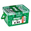 Spax Universalschraube T-Star plus (Ø x L: 4 x 60 mm, WIROX Oberfläche, T-Star plus, 300 Stk., Kunststoffbox)
