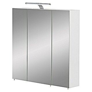 Schildmeyer LED-Spiegelschrank Roma (B x H: 70 x 75 cm, Holz, Weiß)