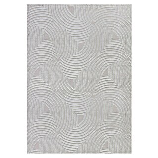 Kurzflorteppich Sahara II (Silber, 170 x 120 cm, 100 % Polypropylen)