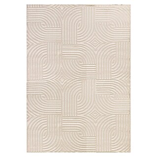 Kurzflorteppich Sahara I (Beige, 170 x 120 cm, 100 % Polypropylen)