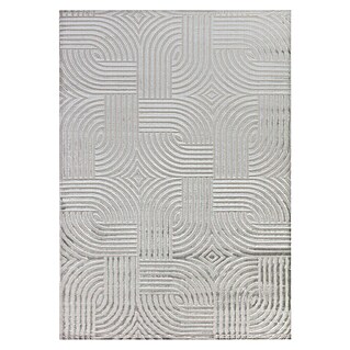 Kurzflorteppich Sahara I (Silber, 230 x 160 cm, 100 % Polypropylen)