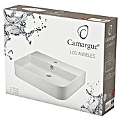 Camargue Los Angeles Waschtisch Soft (60 x 47 cm, Keramik, Weiß)