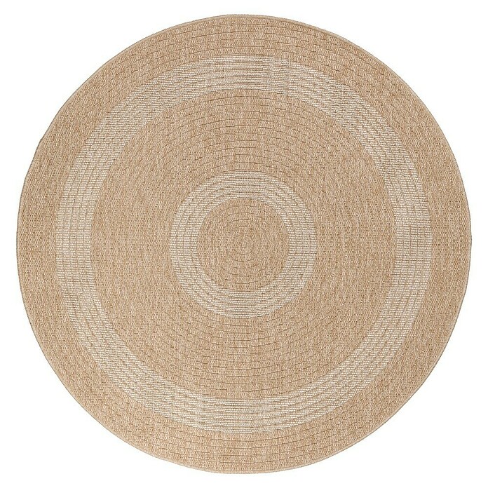 Outdoor-Teppich Comilla I (Beige, Durchmesser: 80 cm, 100 % Polypropylen) | BAUHAUS