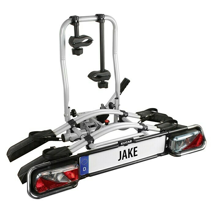 Eufab Fahrradträger Jake (Geeignet für: 2 Fahrräder, Traglast: Max. 60 kg, Passend für: Fahrzeuge mit Anhängerkupplung)