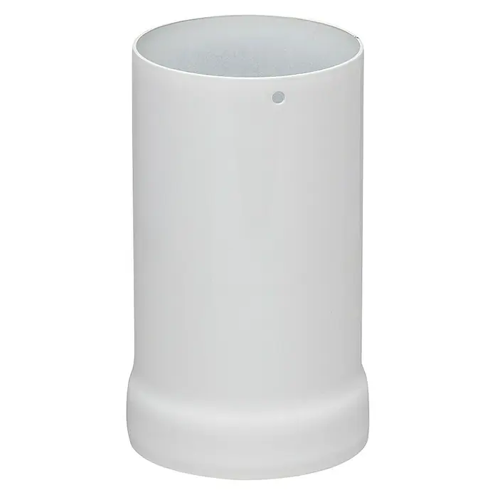 Practic Adaptador de montaje Alupractic 111/115 - Diámetro: 111 mm - Portalámparas cilíndrico blanco con base redondeada y un pequeño orificio en la mitad superior para sujetar la luminaria.