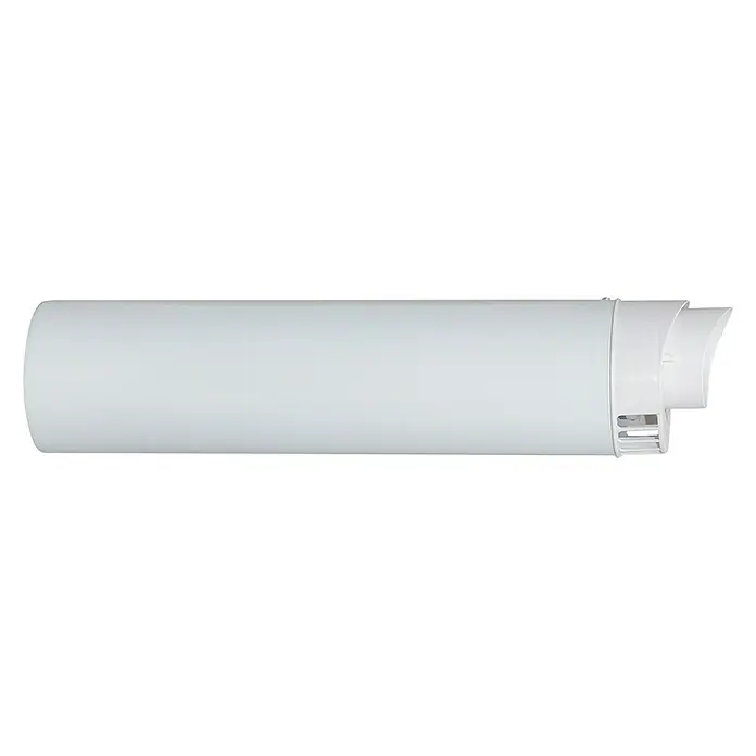 Practic Empalme para tubo tramo final coaxial Condensación - Blanco - Un filtro de agua blanco alargado para refrigerador, diseñado para proporcionar agua potable limpia y fresca y mejorar la calidad del agua.