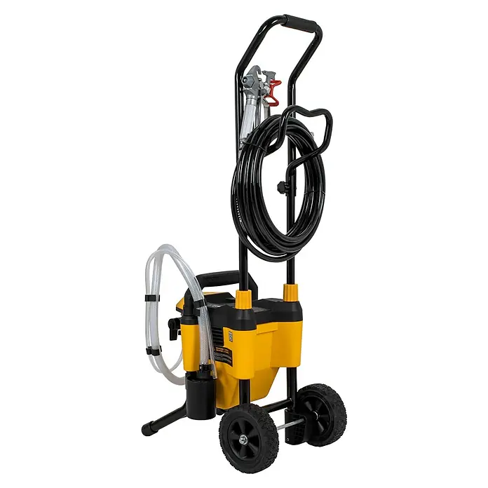 Vito Sistema de pulverización de pintura VIMPA850 - 850 W, Caudal: 1,1 l/min - Pulverizador de pintura profesional con carro. Ideal para grandes proyectos, ofrece eficiencia y movilidad para aplicaciones uniformes.