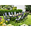 Sunfun Gartentisch Maja XXL (L x B: 280 x 100 cm, Glas)