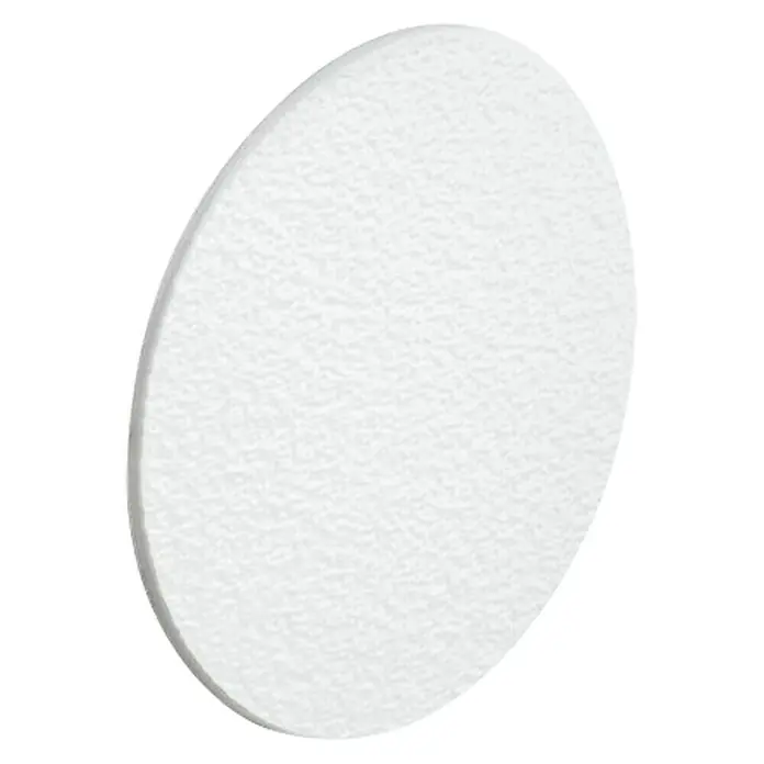 Stabilit Tapón embellecedor - Diámetro: 14 mm, Blanco - Disco de lijado blanco redondo con superficie texturizada, ideal para diversas tareas de lijado. Ofrece resultados suaves.