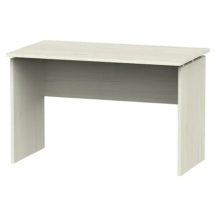 Muebles Pitarch Teide Mesa de escritorio - L x An x Al: 68 x 120 x 76 cm, Pino - Elegante escritorio blanco con diseño minimalista, perfecto para espacios de trabajo modernos y estudio.