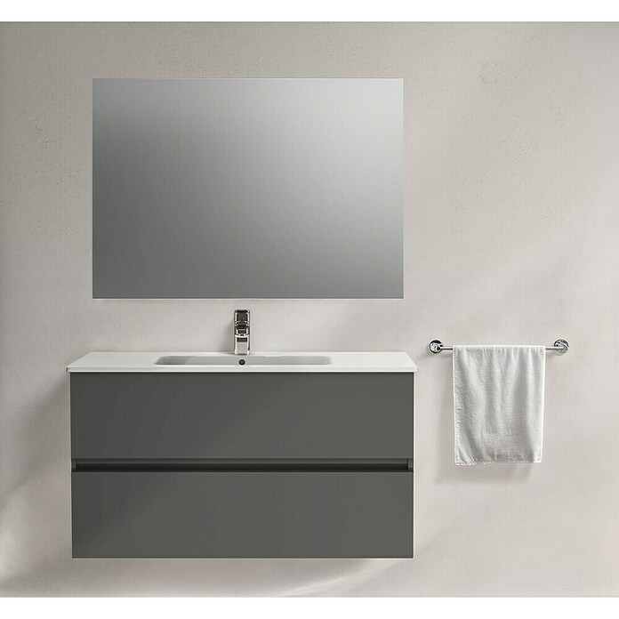 Ideal Standard Eurovit Badmöbel-Set + (61 cm, Grau, Glänzend) | BAUHAUS