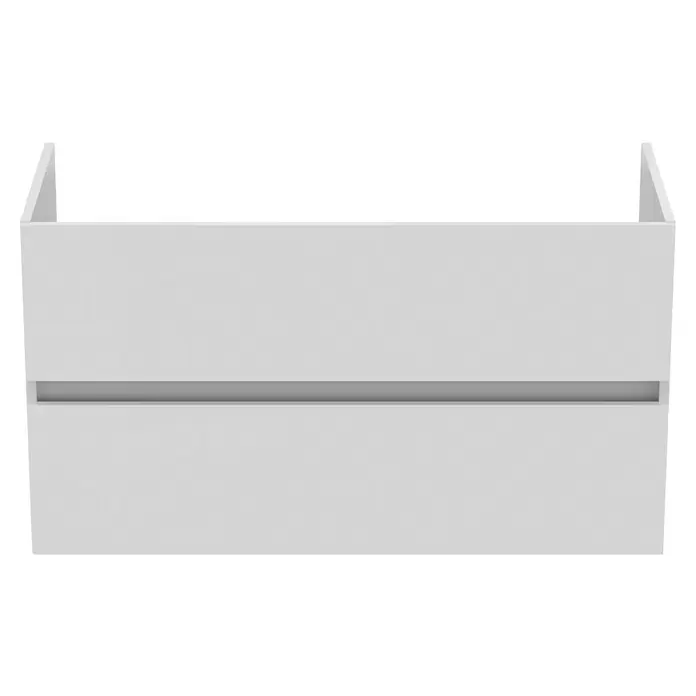 Ideal Standard Eurovit Badmöbel-Set + - 101,5 cm, Weiß - Weißes Wand-Aufbewahrungsmöbel mit integriertem horizontalem Griff.
