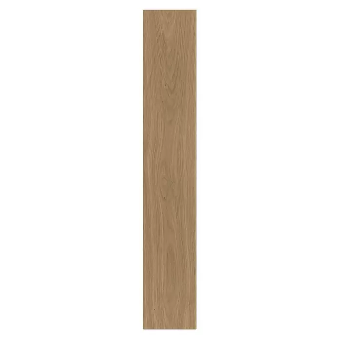 Parador Designbodenmuster Modular ONE Eiche Artemis karamellbraun - 200 x 140 x 9 mm, Fischgrät - Hellbraune Holzplatte mit sichtbarer Maserung.