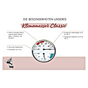 Karibu Klimamesser Classic (Temperaturbereich Thermometer: 0 °C bis 120 °C, Messbereich Hygrometer: 0 - 100 % r.F.)