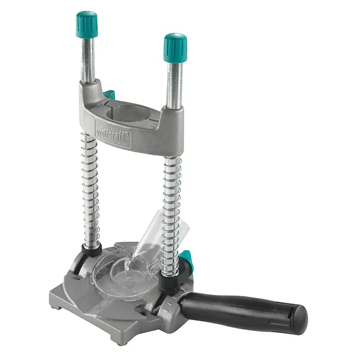 Wolfcraft Soporte de taladro Tec-Mobil - L x An x Al: 265 x 295 x 150 mm - Un soporte de taladro Wolfcraft para taladros precisos. El dispositivo es robusto y diseñado para aplicaciones de bricolaje.