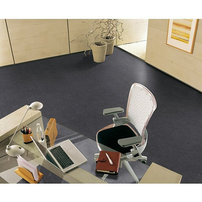 Gerflor Vinylboden Fliese Design Schiefer Anthrazit (L x B x S: 30,5 cm x 30,5 cm x 1,5 mm, Fliese, Vinyl) | BAUHAUS