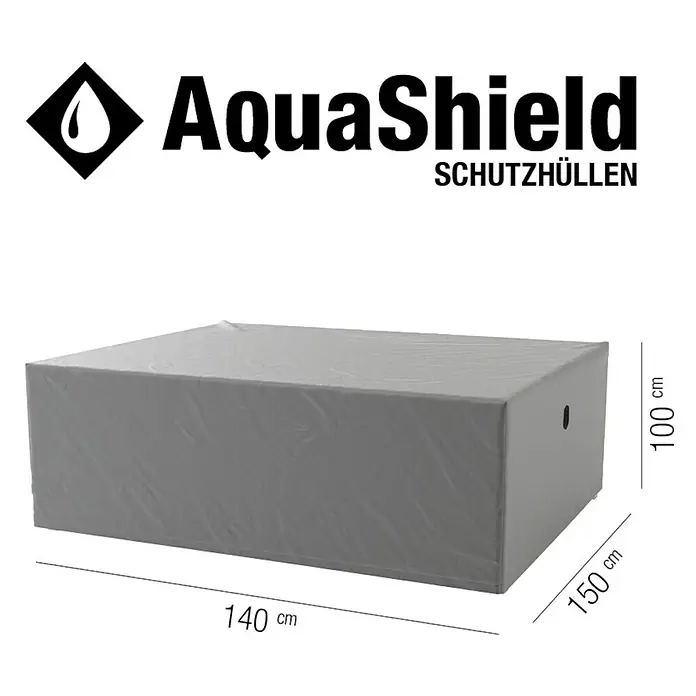 Siena Garden Sitzgruppen-Schutzhülle AquaShield - L x B x H: 140 x 150 x 100 cm, Kunststoff - Produktbild: AquaShield Schutzhülle für Gartenmöbel mit den Maßen 140x150x100 cm.