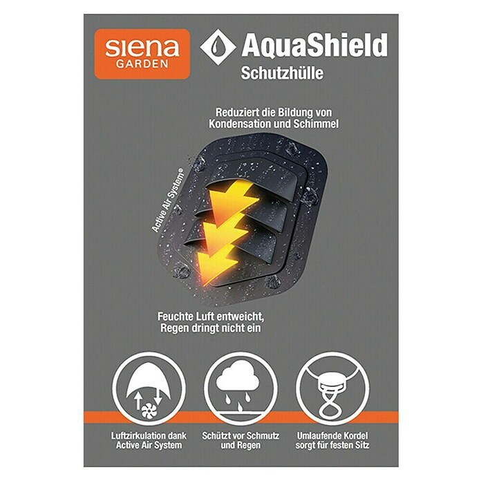 Siena Garden Sitzgruppen-Schutzhülle AquaShield (L x B x H: 260 x 150 x 100 cm, Kunststoff) | BAUHAUS