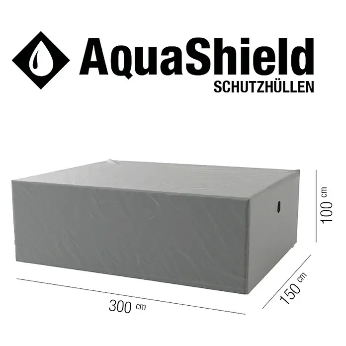Siena Garden Sitzgruppen-Schutzhülle AquaShield - L x B x H: 300 x 150 x 100 cm, Kunststoff - Abdeckung für Gartenmöbel AquaShield, wasserdicht, schützt vor Wettereinflüssen. Maße: 300 x 150 x 100 cm.