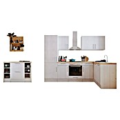 Respekta Cocina de isla Anton (An x L: 280 x 172 cm, Blanco, Con electrodomésticos) | BAUHAUS