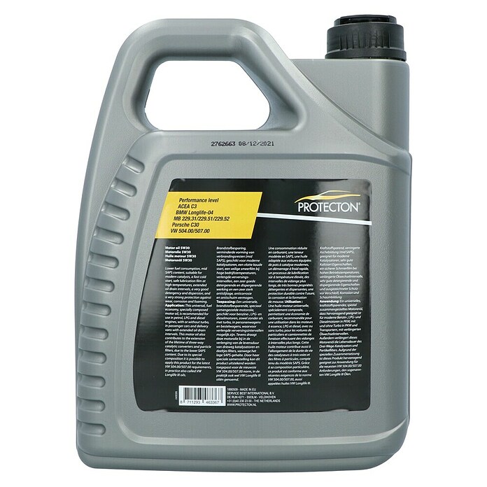 Protecton Motorolie voor benzine-/dieselmotoren 5W30 (5 l) | BAUHAUS