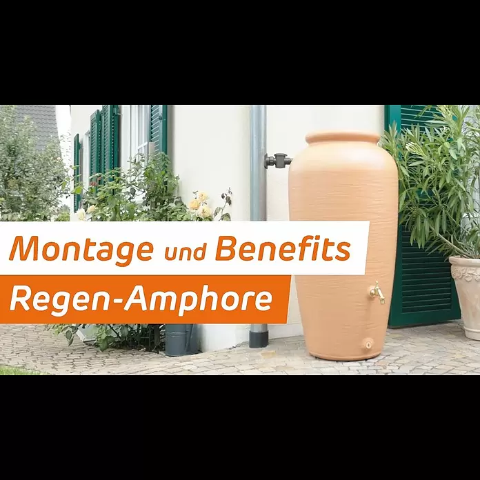 Garantia Classic Line Regenspeicher Amphore - 500 l, Terrakotta - Montage und Benefits  Regen-Amphore | GARANTIA