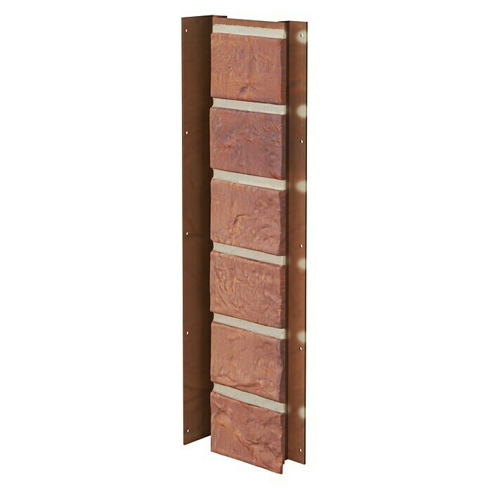 BaukulitVox Solid Brick Innenecke BristolZiegelrot, 420 x 92 mm Front View