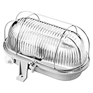 Svetilka za vlažne prostore (100 W, IP44, Siva)