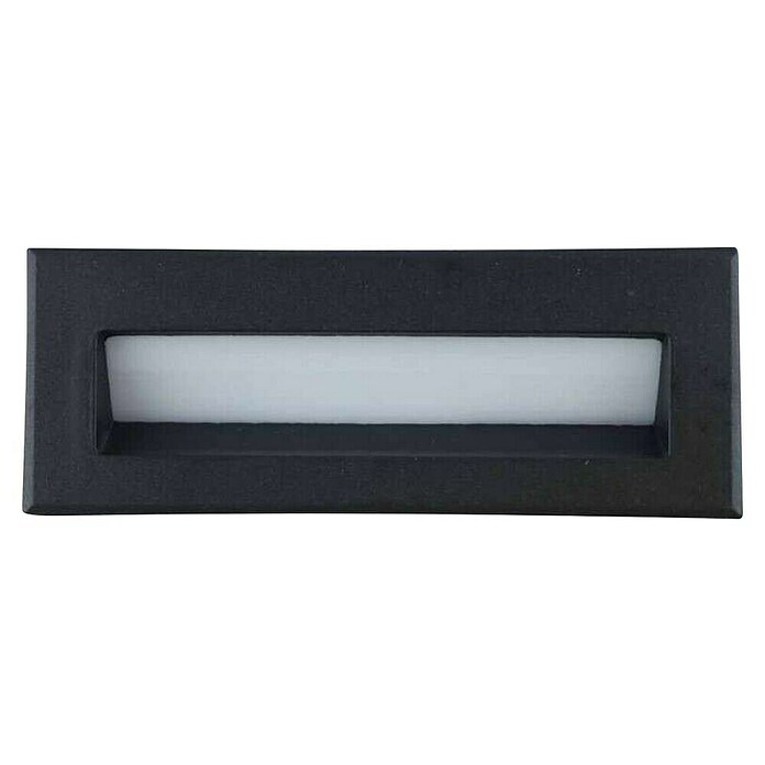 Vanjska zidna LED svjetiljka  (3 W, D x Š x V: 90 x 65 x 50 mm, Crna, IP54) | BAUHAUS
