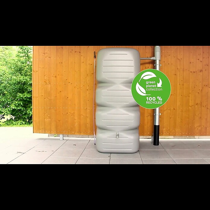 Garantia Basic Line Regentonne Cubus (1 000 l, Dunkelgrün) | BAUHAUS