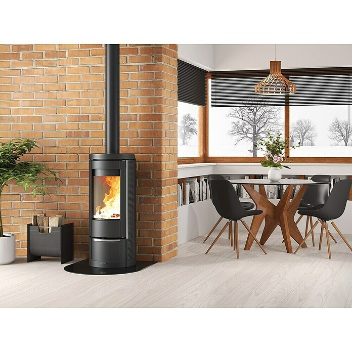 La Nordica Kaminofen Marlena (7,5 kW, Raumheizvermögen: 215 m³, Schwarz) | BAUHAUS