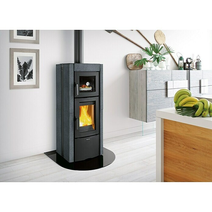 La Nordica Kaminofen Ester Forno Evo (8,2 kW, Raumheizvermögen: 235 m³, Schwarz) | BAUHAUS