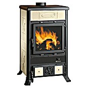 La Nordica Kaminofen Rosella R1 BII (8,8 kW, Raumheizvermögen: 252 m³, Material Verkleidung: Keramik, Cremeweiß) | BAUHAUS